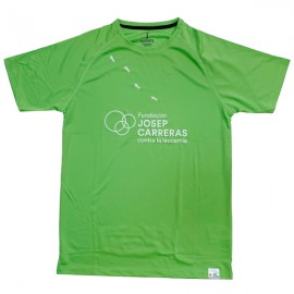 Samarreta running solidària Fundació Josep Carreras home color verd