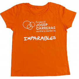 Camiseta imparables solidaria para mujer Fundación josep Carreras catalán