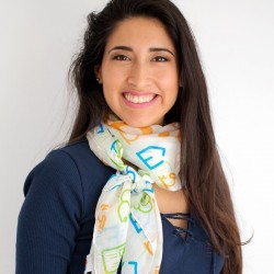 Pañuelo de seda para mujer Fundación Josep Carreras